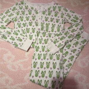 Roller Rabbit limited edition Easter green bunny’s and Purple Hearts